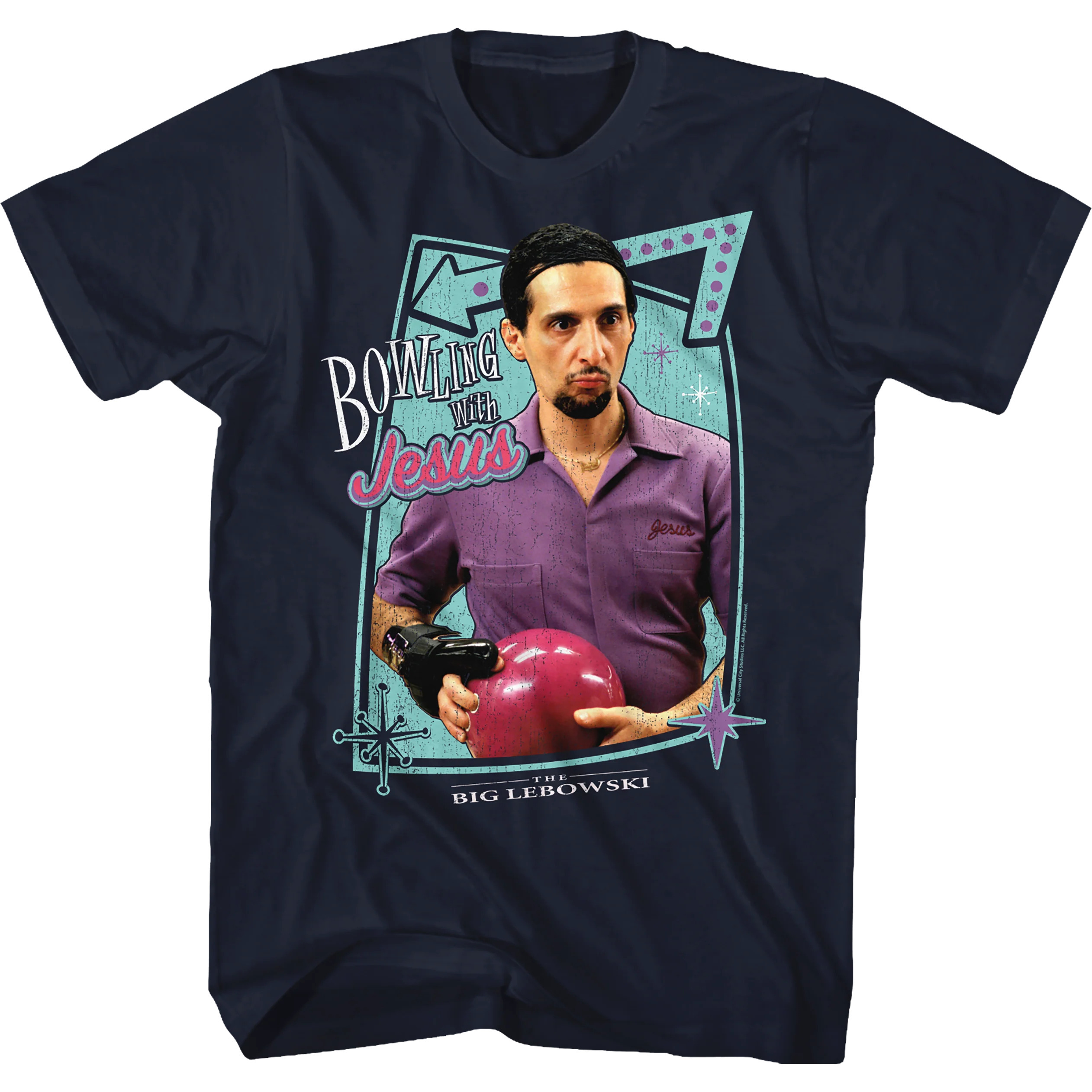 Bowling With Jesus Big Lebowski Tshirt